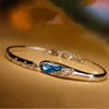KUNIU Water Drop Vintage Silver Bracelet Crystal Bracelets Jewelry Accesories  Exquisite Women Ladies Female Trendy Handmade