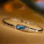 KUNIU Water Drop Vintage Silver Bracelet Crystal Bracelets Jewelry Accesories  Exquisite Women Ladies Female Trendy Handmade